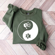 Yin and Yang Dog Paw Sweatshirt