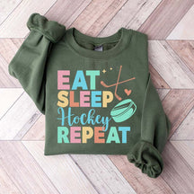 Eat Sleep Hockey Repeat Cute Sweatshirt