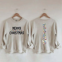Light Merry Christmas Sweatshirt