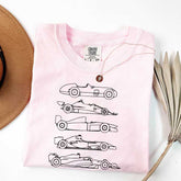 Evolution of a F1 Car Race T-Shirt