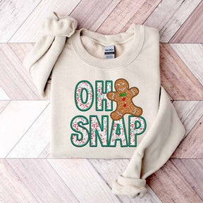 Christmas Oh Snap Gingerbread Sweatshirt