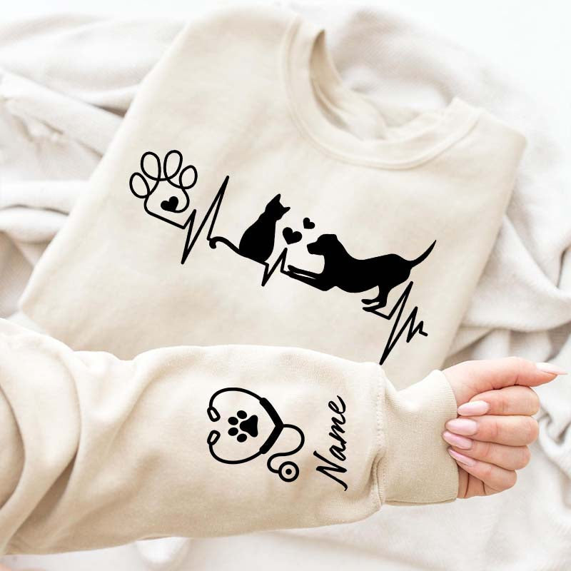 Custom Vet Tech Animal Doctor Sweatshirt