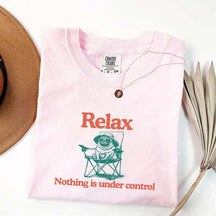 Relax Nothing Is Under Control Pug Dog T-Shirt