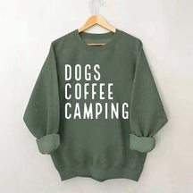 Dogs Coffee Camping Trending Sweatshirt