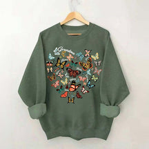 Leopard Heart Butterfly Sweatshirt