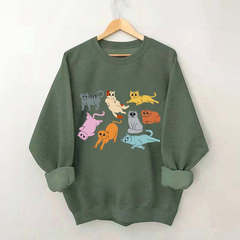 Funny Retro Cat Sweatshirt