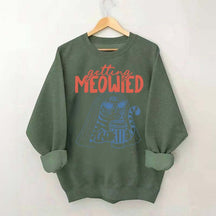 Getting Meowied Funny Cat Bride Sweatshirt
