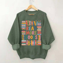 Read More Books Cute Librarian Sweatshirt