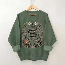 Celestial Floral Celestial Floral Snake Moon Sweatshirt