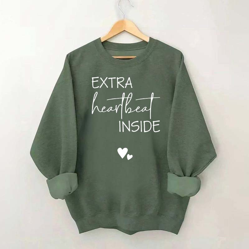 Extra Heartbeat Inside Minimalist Sweatshirt