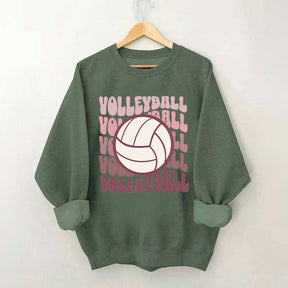 Retro Groovy VolleyBall Player Sweatshirt