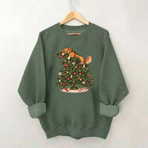 Christmas Tree Dogs Cute Sweatshirt