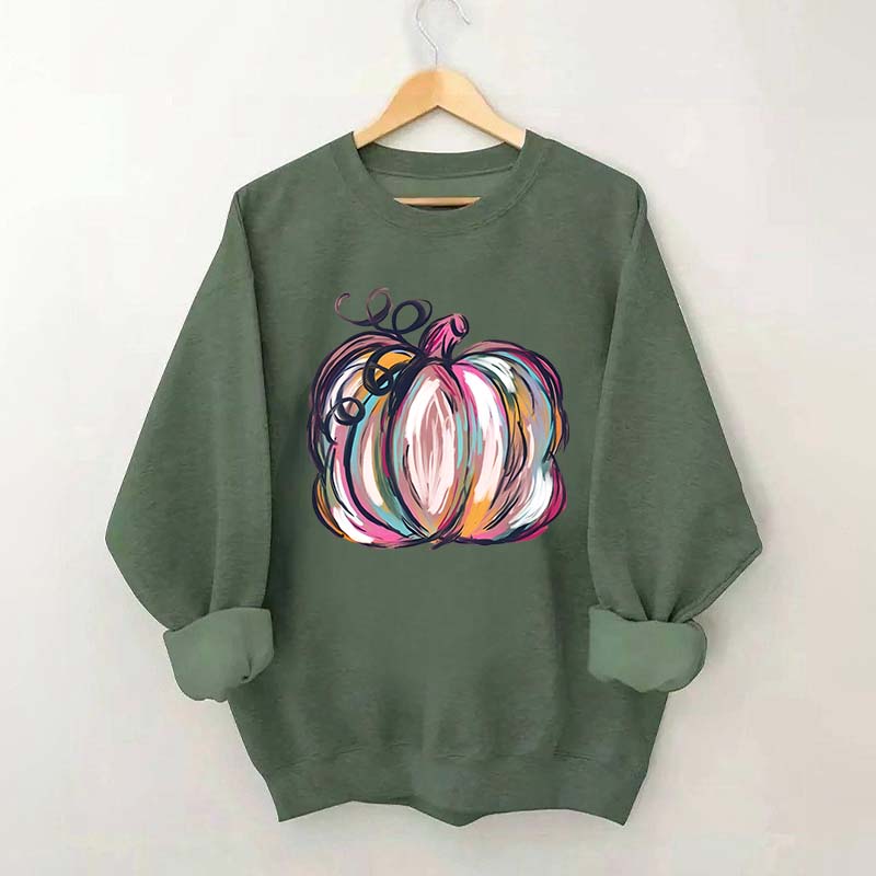 Watercolor Pumpkin Sweatshirt