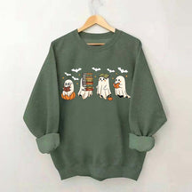 Reading Ghosts Halloween Lover Sweatshirt