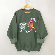 Floral Horse Wildflower Sweatshirt