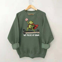 Funny Frog Pilates We Pulse At Dawn Sweatshirt