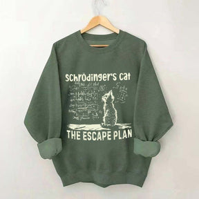 Funny Physics Science Cat Sweatshirt