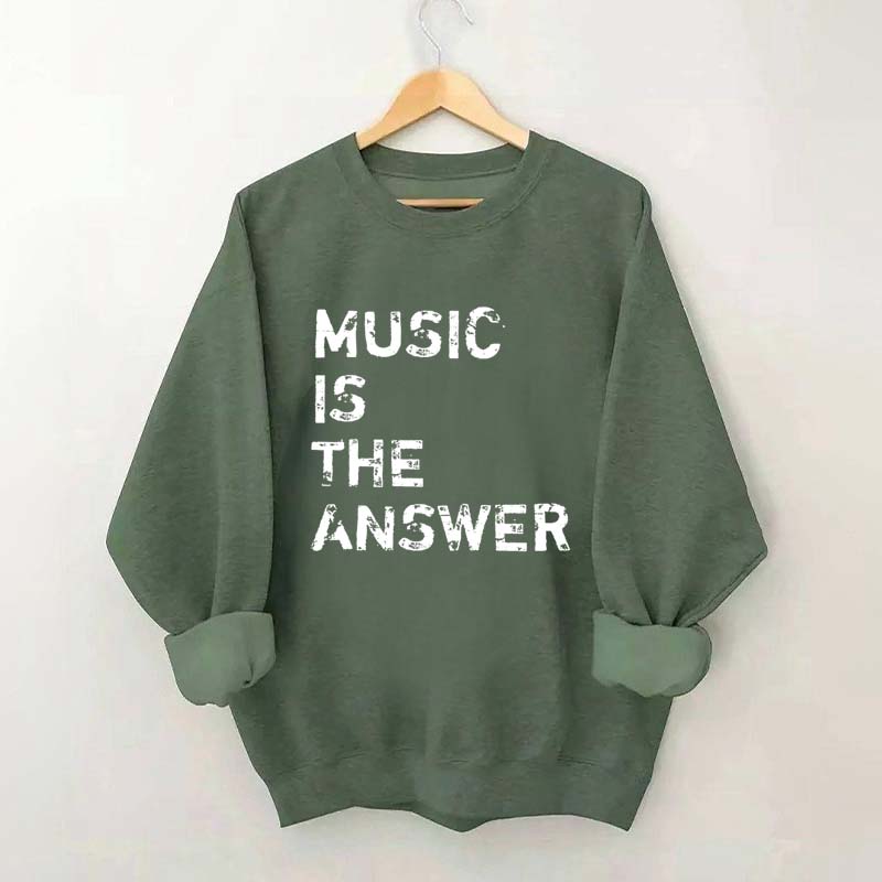 Retro Music is the Answer Sweatshirt