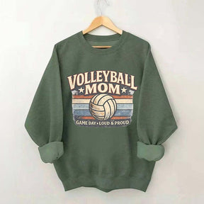 Game Day Loud & Proud Volleyball Mom Sweatshirt
