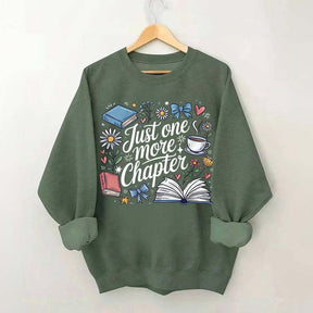Cozy Book Just One More Chapter Sweatshirt
