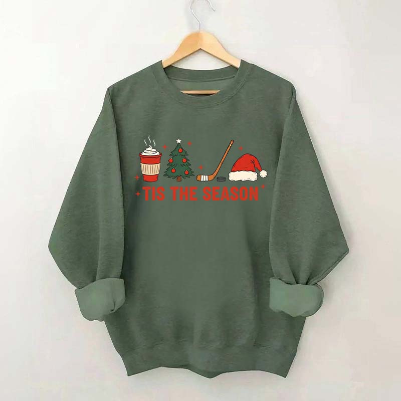 Tis The Season Hockey Christmas Sweatshirt