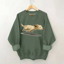 Cute Running Dog Sweatshirt