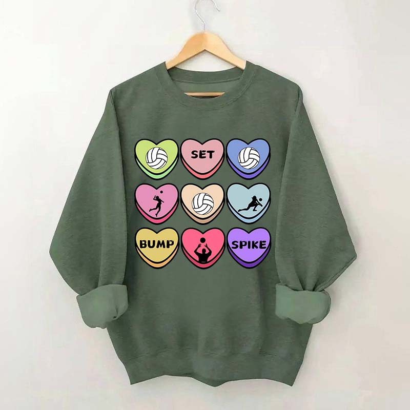 Valentine Volleyball Girl Sweatshirt