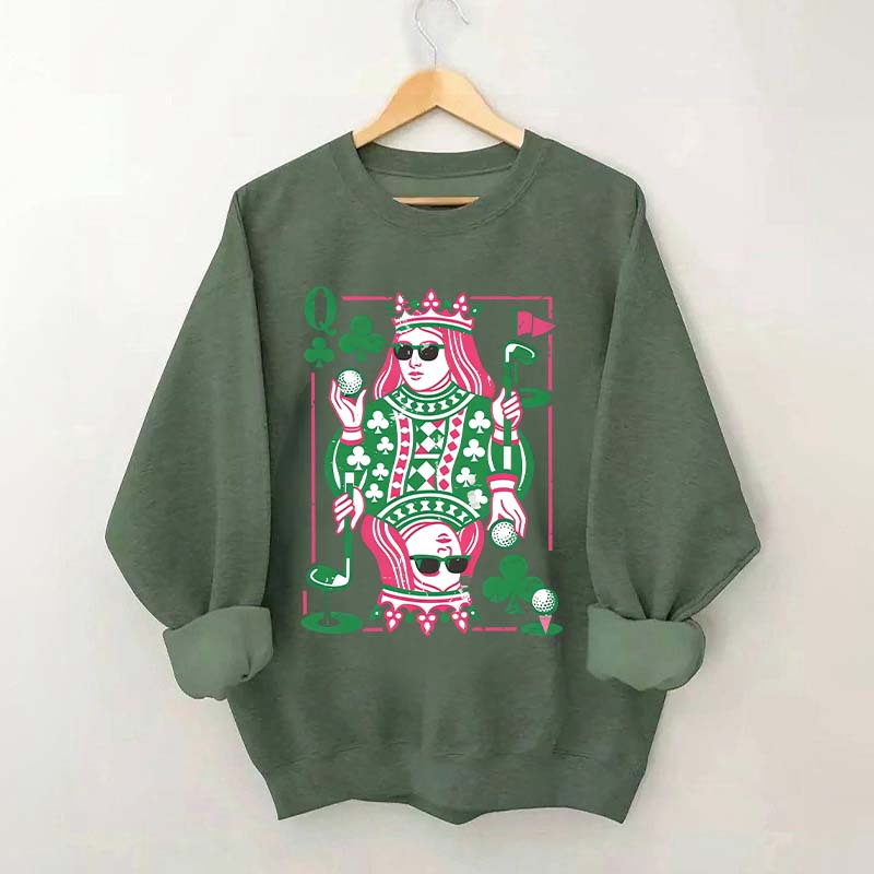Queen of Clubs Golf Sweatshirt