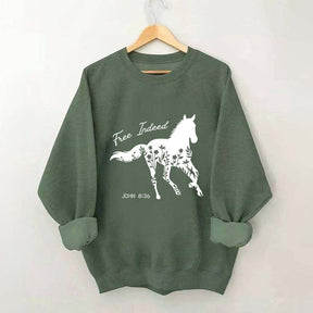Free Indeed Horse Sweatshirt
