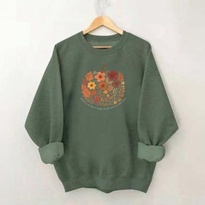 Autumn Leaves Faith Fall Crewneck Sweatshirt
