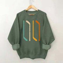 Ice Hockey Stick Vintage Sweatshirt