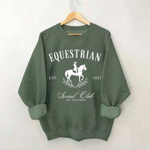 Custom Horse Equestrian Social Club Sweatshirt