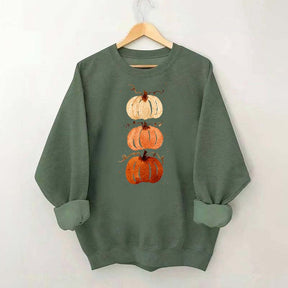Watercolor Fall Pumpkin Harvest Sweatshirt