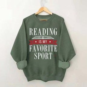 Reading Is My Favorite Sport Librarian Lover Sweatshirt