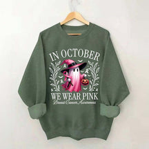 In October We Wear Pink Sweatshirt