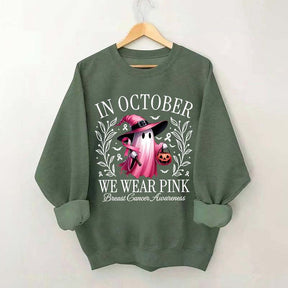In October We Wear Pink Sweatshirt