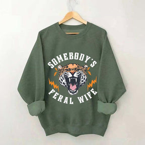 Trendy Feral Wife Leopard Sweatshirt