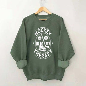 Hockey Is My Therapy Sweatshirt