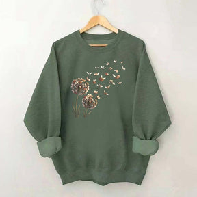 Bookish Women Funny Dandelion Books Sweatshirt