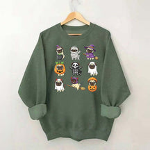 Pug Halloween Spooky Dogs Lover Sweatshirt