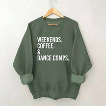Retro Weekends Coffee and Dance Sweatshirt
