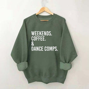Retro Weekends Coffee and Dance Sweatshirt