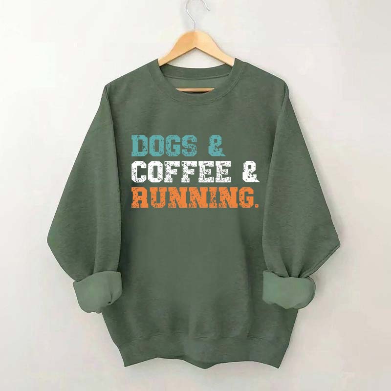 Dogs Coffee Running Relaxation Sweatshirt