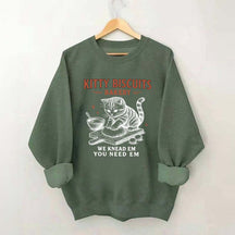 Sourdough Bread Kitty Biscuit Sweatshirt