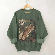 Retro Tiger Wild Cat Sweatshirt