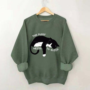 This Cat Needs To Sleep Sweatshirt