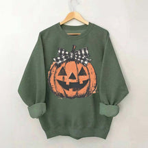 Preppy Jack o Lantern Sweatshirt