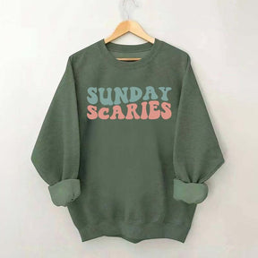 Retro Christmas Sunday Scaries Sweatshirt