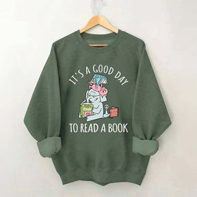 It's A Good Day To Read Pig Elephant Sweatshirt