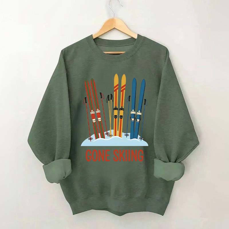 Retro Gone Skiing Sweatshirt